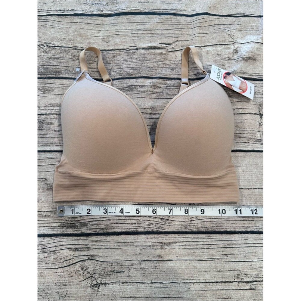 NWT Jockey Seamless Bralette with Molded Cups light beige, T-Shirt Bra Size LG